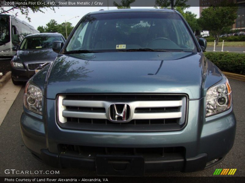 Steel Blue Metallic / Gray 2008 Honda Pilot EX-L 4WD