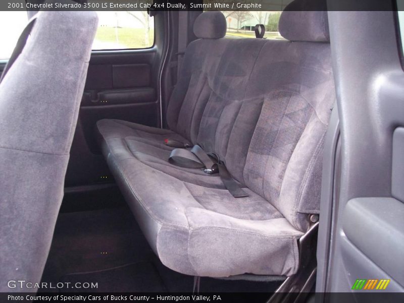 Summit White / Graphite 2001 Chevrolet Silverado 3500 LS Extended Cab 4x4 Dually