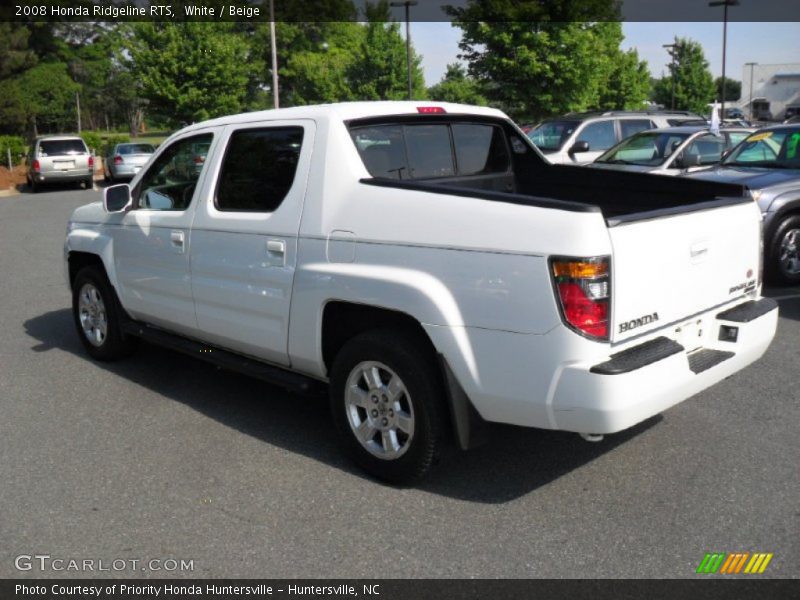 White / Beige 2008 Honda Ridgeline RTS