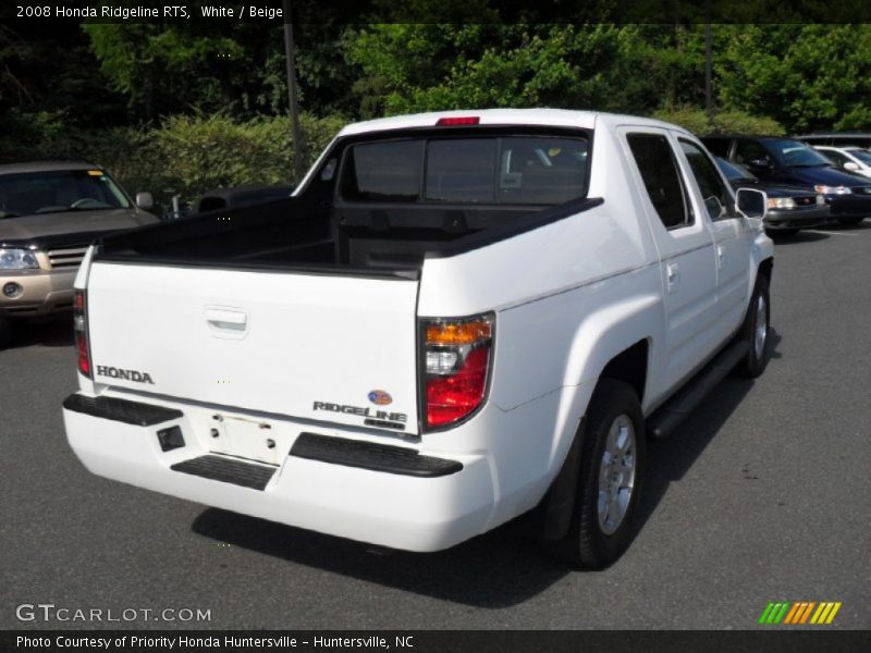 White / Beige 2008 Honda Ridgeline RTS