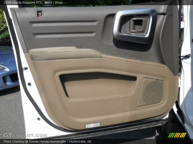 White / Beige 2008 Honda Ridgeline RTS