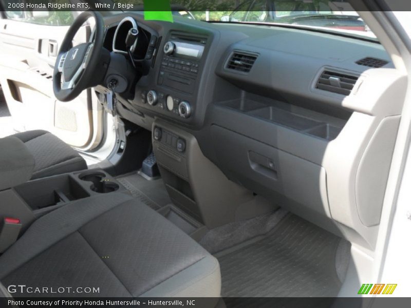 White / Beige 2008 Honda Ridgeline RTS