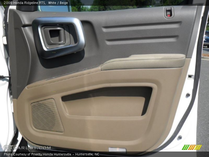 White / Beige 2008 Honda Ridgeline RTS