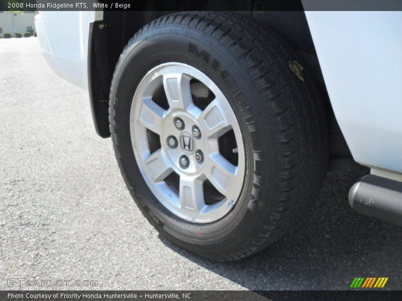 White / Beige 2008 Honda Ridgeline RTS