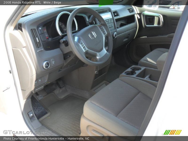 White / Beige 2008 Honda Ridgeline RTS