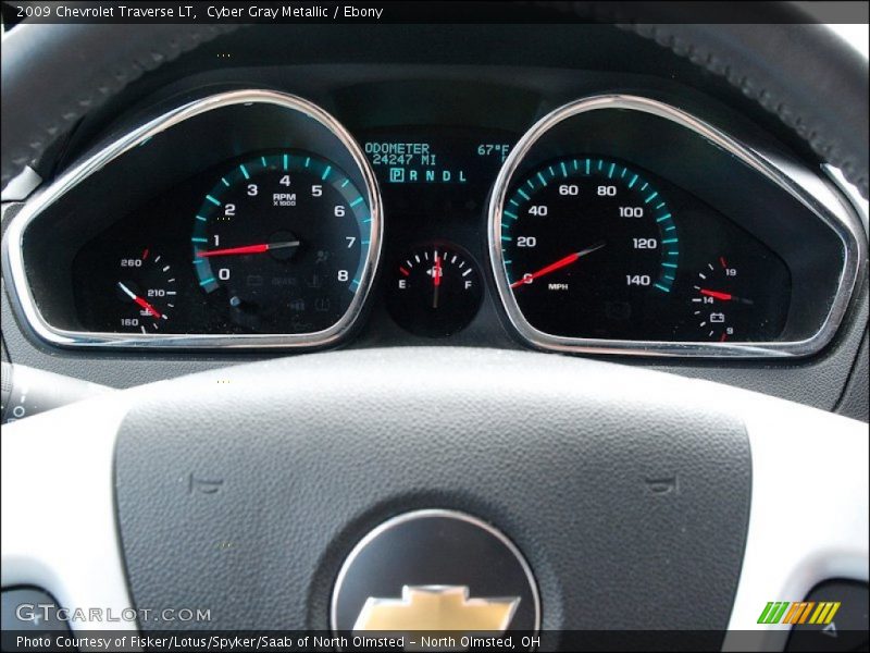 Cyber Gray Metallic / Ebony 2009 Chevrolet Traverse LT