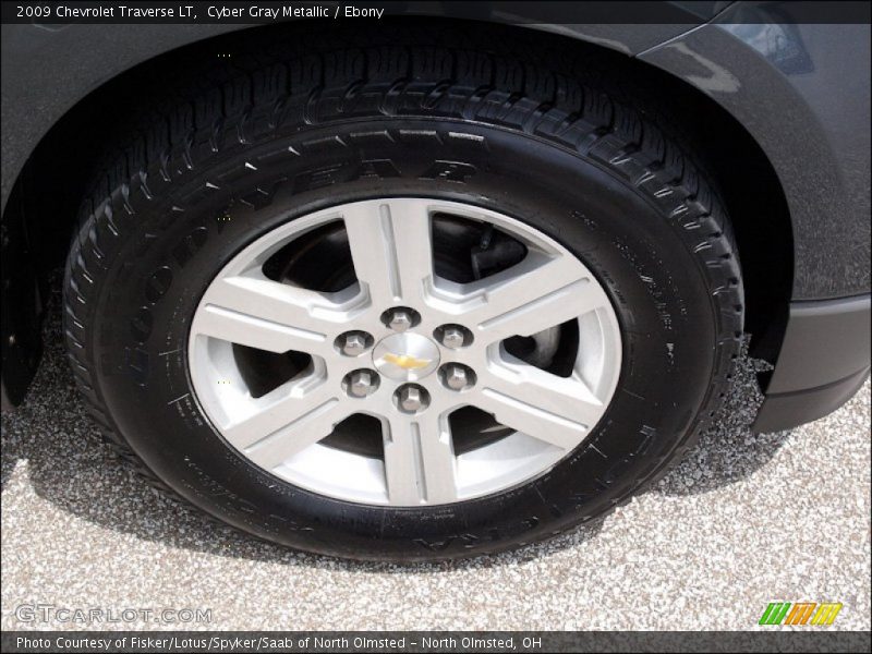 Cyber Gray Metallic / Ebony 2009 Chevrolet Traverse LT