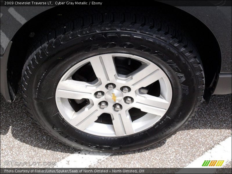 Cyber Gray Metallic / Ebony 2009 Chevrolet Traverse LT