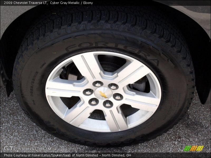 Cyber Gray Metallic / Ebony 2009 Chevrolet Traverse LT