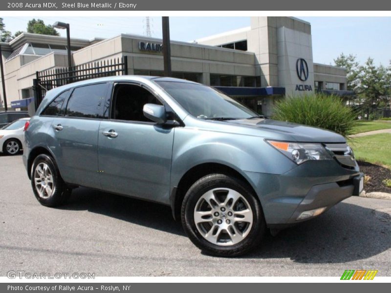 Steel Blue Metallic / Ebony 2008 Acura MDX