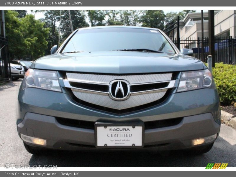 Steel Blue Metallic / Ebony 2008 Acura MDX