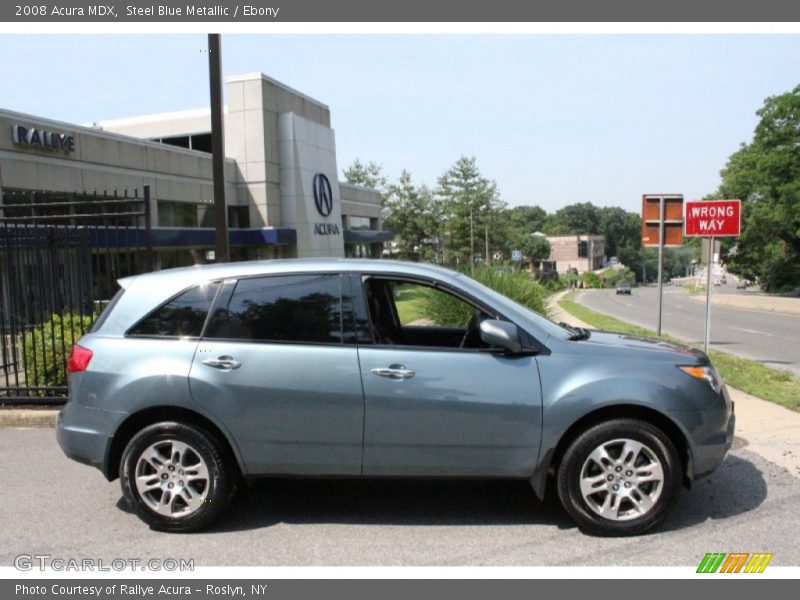 Steel Blue Metallic / Ebony 2008 Acura MDX