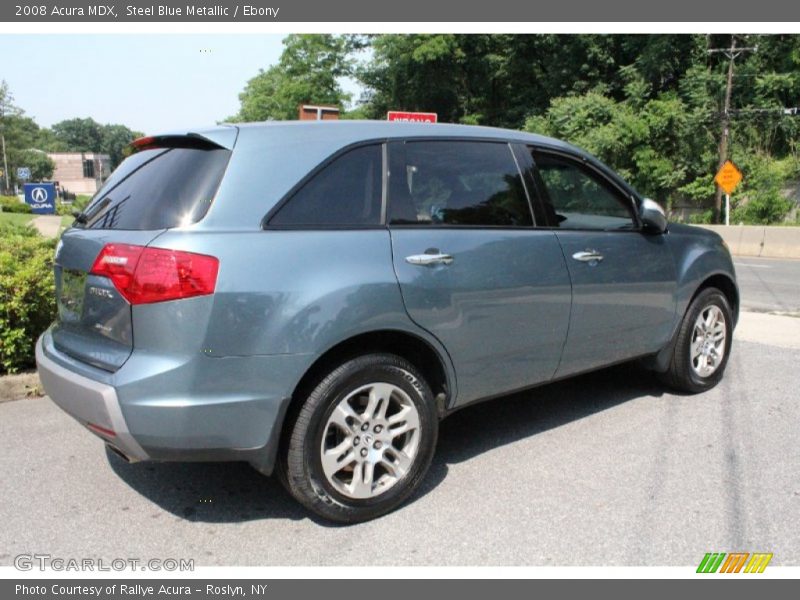 Steel Blue Metallic / Ebony 2008 Acura MDX