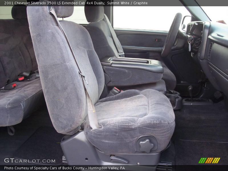 Summit White / Graphite 2001 Chevrolet Silverado 3500 LS Extended Cab 4x4 Dually