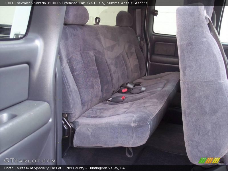 Summit White / Graphite 2001 Chevrolet Silverado 3500 LS Extended Cab 4x4 Dually