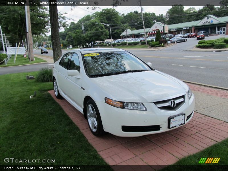 White Diamond Pearl / Camel 2004 Acura TL 3.2