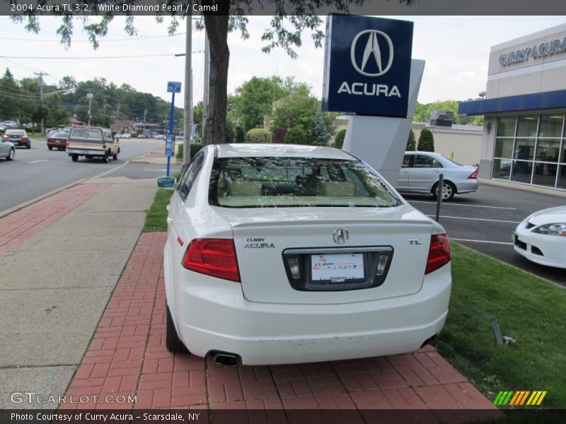 White Diamond Pearl / Camel 2004 Acura TL 3.2
