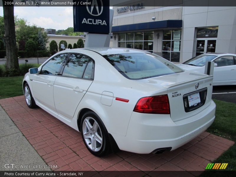 White Diamond Pearl / Camel 2004 Acura TL 3.2