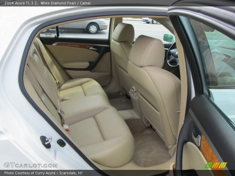 White Diamond Pearl / Camel 2004 Acura TL 3.2
