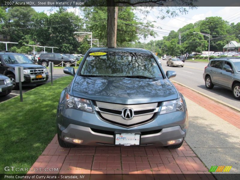 Steel Blue Metallic / Taupe 2007 Acura MDX