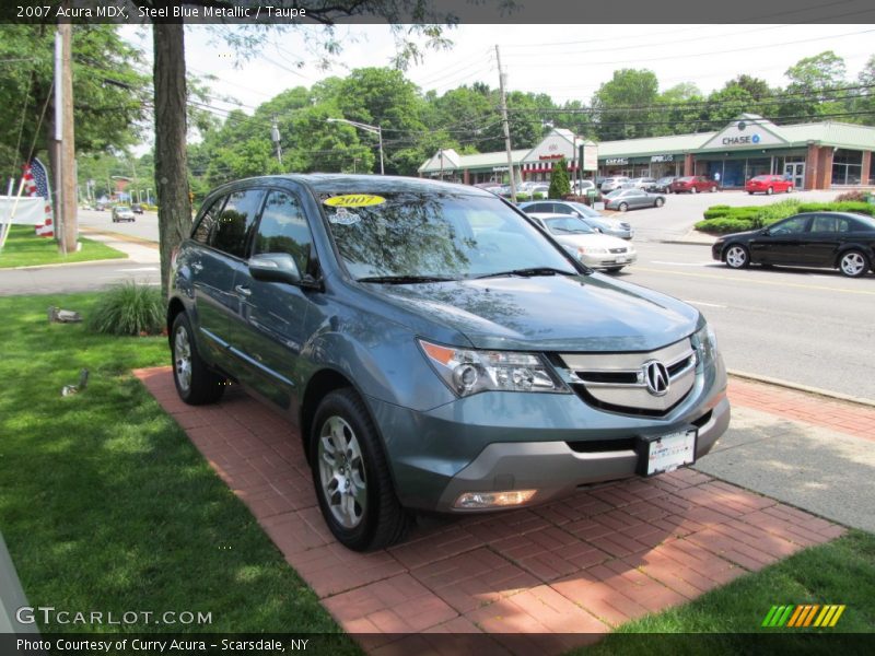 Steel Blue Metallic / Taupe 2007 Acura MDX