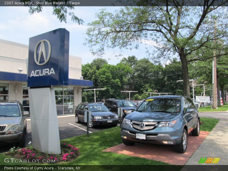 Steel Blue Metallic / Taupe 2007 Acura MDX