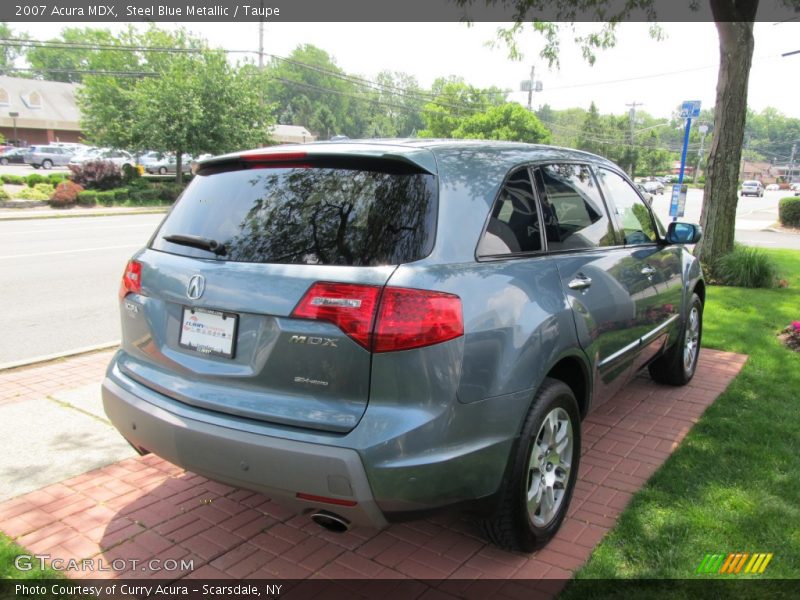 Steel Blue Metallic / Taupe 2007 Acura MDX