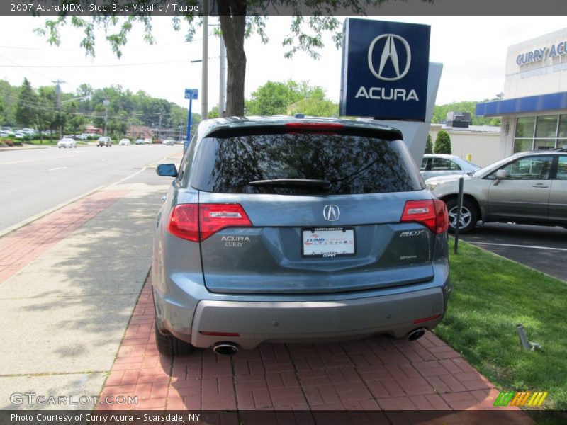 Steel Blue Metallic / Taupe 2007 Acura MDX