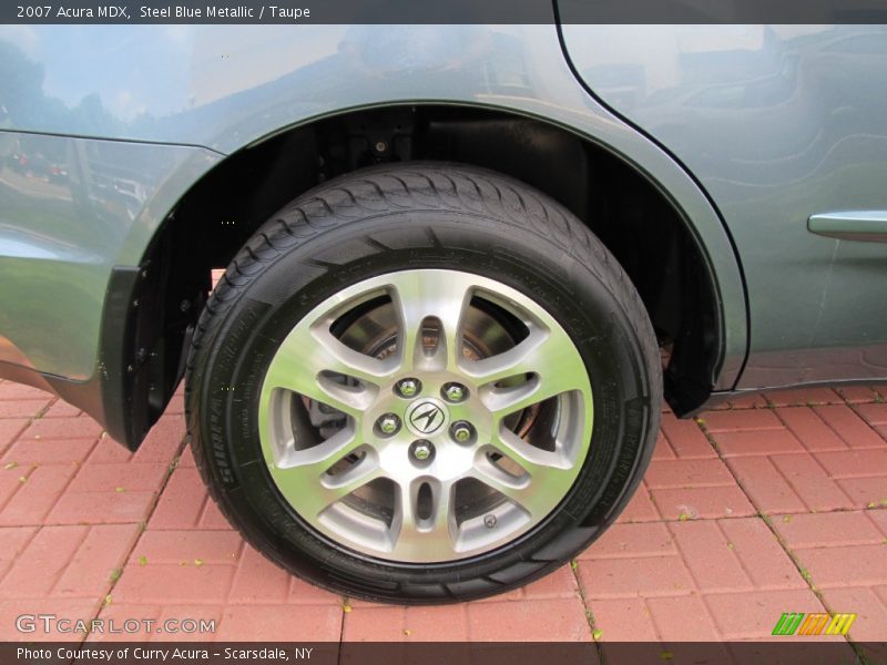 Steel Blue Metallic / Taupe 2007 Acura MDX