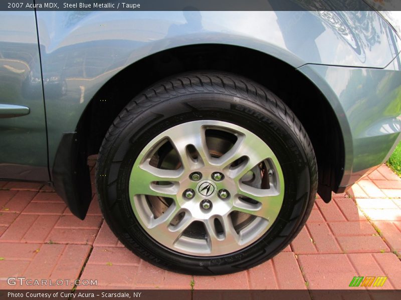 Steel Blue Metallic / Taupe 2007 Acura MDX