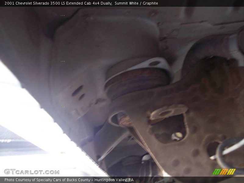 Summit White / Graphite 2001 Chevrolet Silverado 3500 LS Extended Cab 4x4 Dually