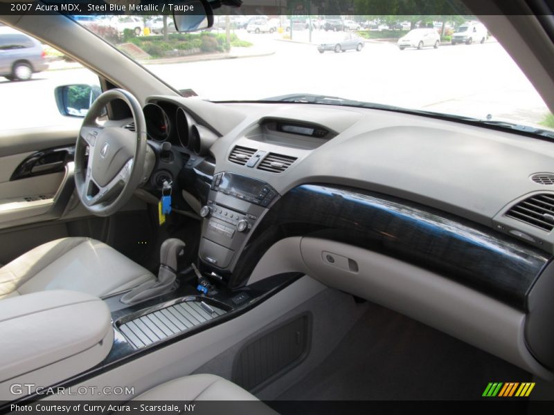Steel Blue Metallic / Taupe 2007 Acura MDX