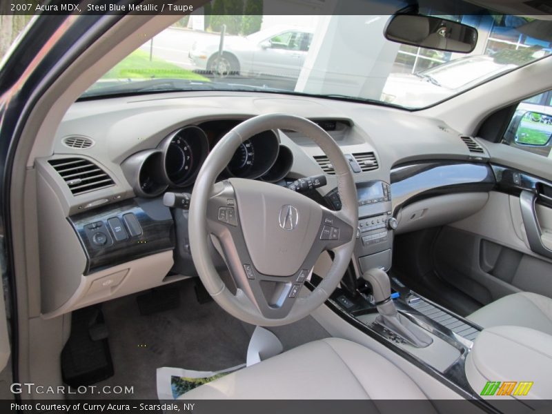 Steel Blue Metallic / Taupe 2007 Acura MDX