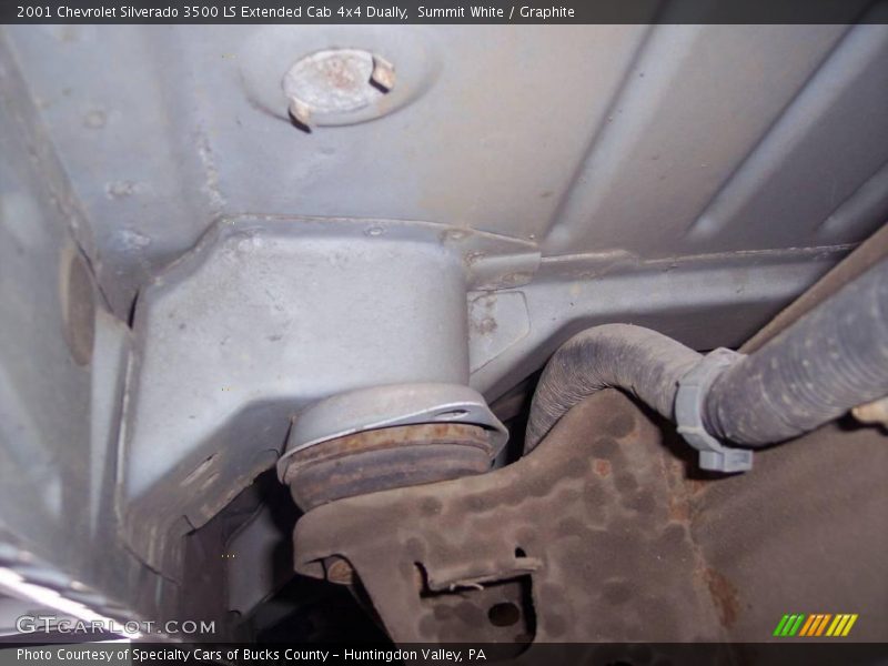 Summit White / Graphite 2001 Chevrolet Silverado 3500 LS Extended Cab 4x4 Dually