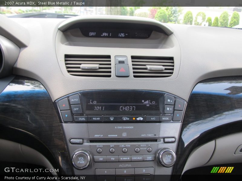 Steel Blue Metallic / Taupe 2007 Acura MDX