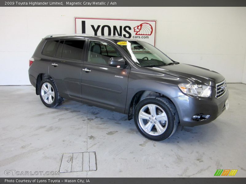 Magnetic Gray Metallic / Ash 2009 Toyota Highlander Limited
