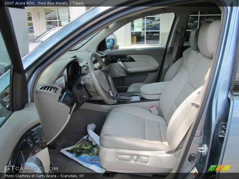 Steel Blue Metallic / Taupe 2007 Acura MDX