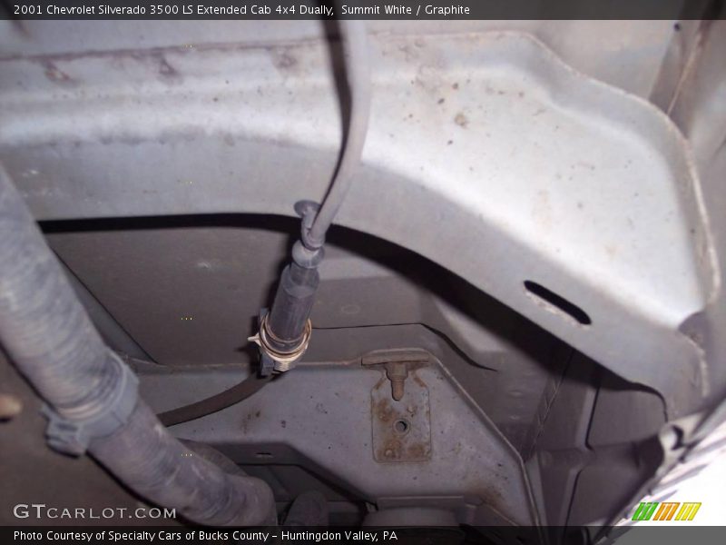 Summit White / Graphite 2001 Chevrolet Silverado 3500 LS Extended Cab 4x4 Dually