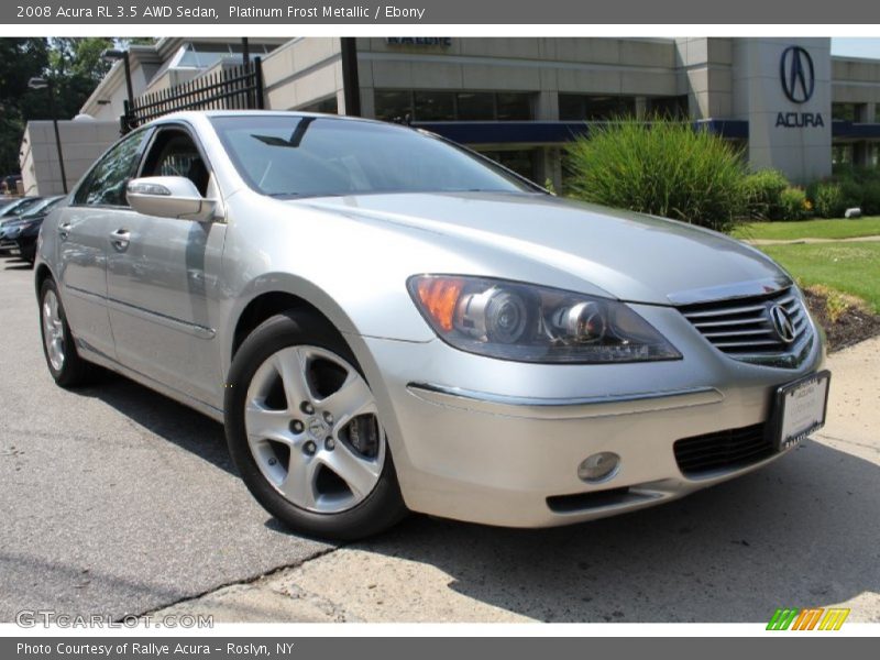 Platinum Frost Metallic / Ebony 2008 Acura RL 3.5 AWD Sedan