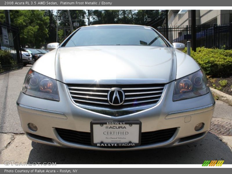 Platinum Frost Metallic / Ebony 2008 Acura RL 3.5 AWD Sedan