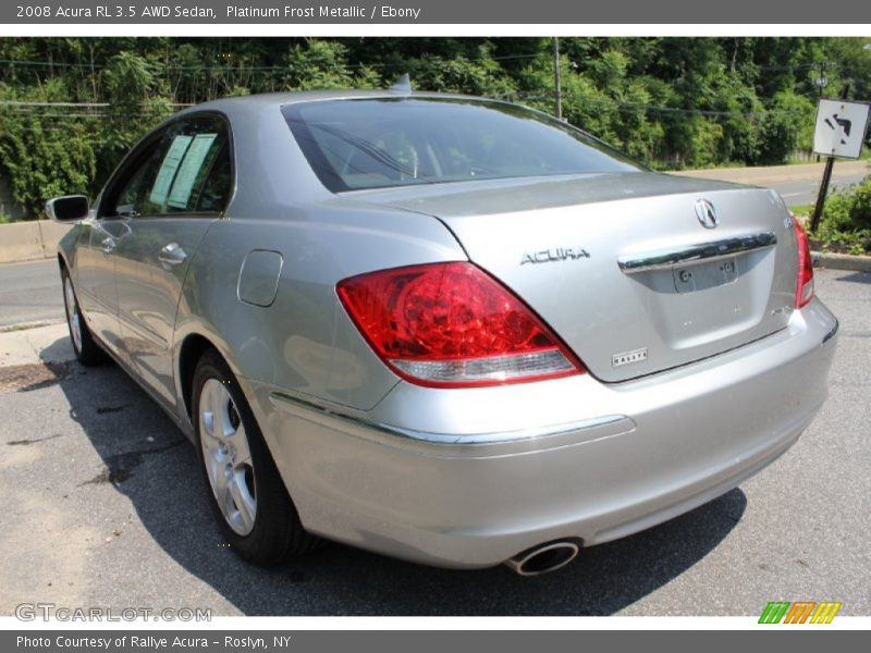Platinum Frost Metallic / Ebony 2008 Acura RL 3.5 AWD Sedan