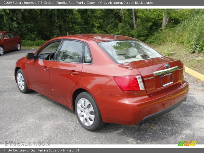 Paprika Red Pearl / Graphite Gray Alcantara/Carbon Black Leather 2009 Subaru Impreza 2.5i Sedan