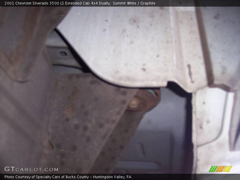 Summit White / Graphite 2001 Chevrolet Silverado 3500 LS Extended Cab 4x4 Dually