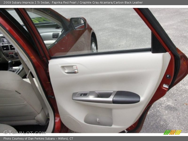 Paprika Red Pearl / Graphite Gray Alcantara/Carbon Black Leather 2009 Subaru Impreza 2.5i Sedan