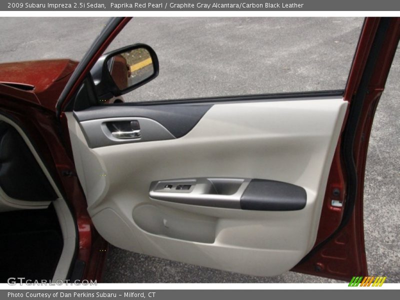 Paprika Red Pearl / Graphite Gray Alcantara/Carbon Black Leather 2009 Subaru Impreza 2.5i Sedan