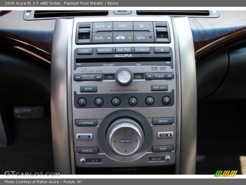 Controls of 2008 RL 3.5 AWD Sedan