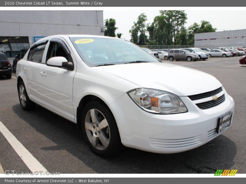 Summit White / Gray 2010 Chevrolet Cobalt LT Sedan