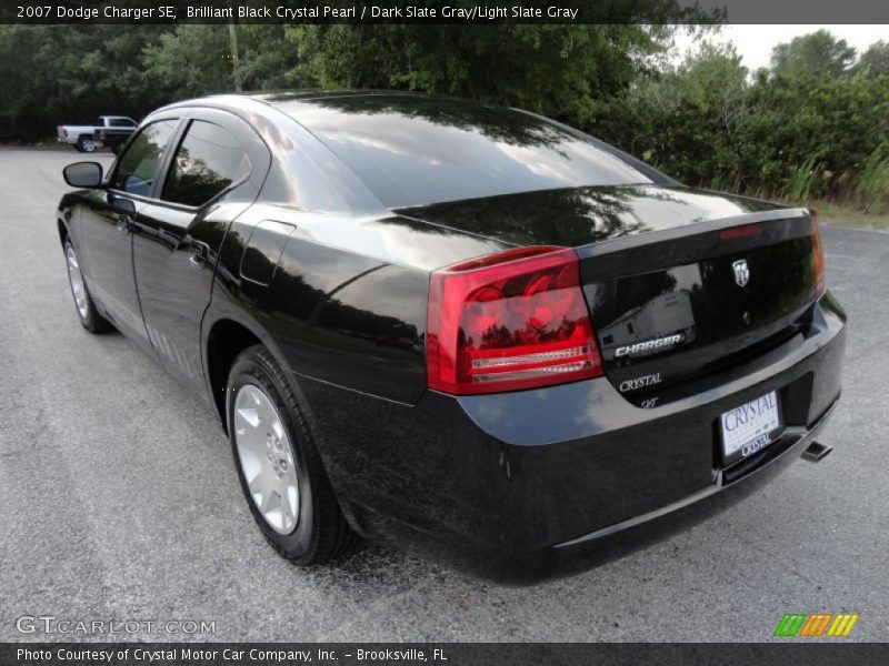 Brilliant Black Crystal Pearl / Dark Slate Gray/Light Slate Gray 2007 Dodge Charger SE