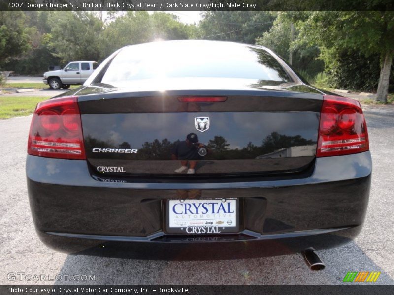 Brilliant Black Crystal Pearl / Dark Slate Gray/Light Slate Gray 2007 Dodge Charger SE