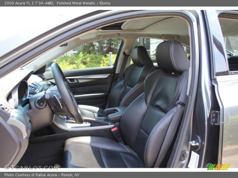 Polished Metal Metallic / Ebony 2009 Acura TL 3.7 SH-AWD